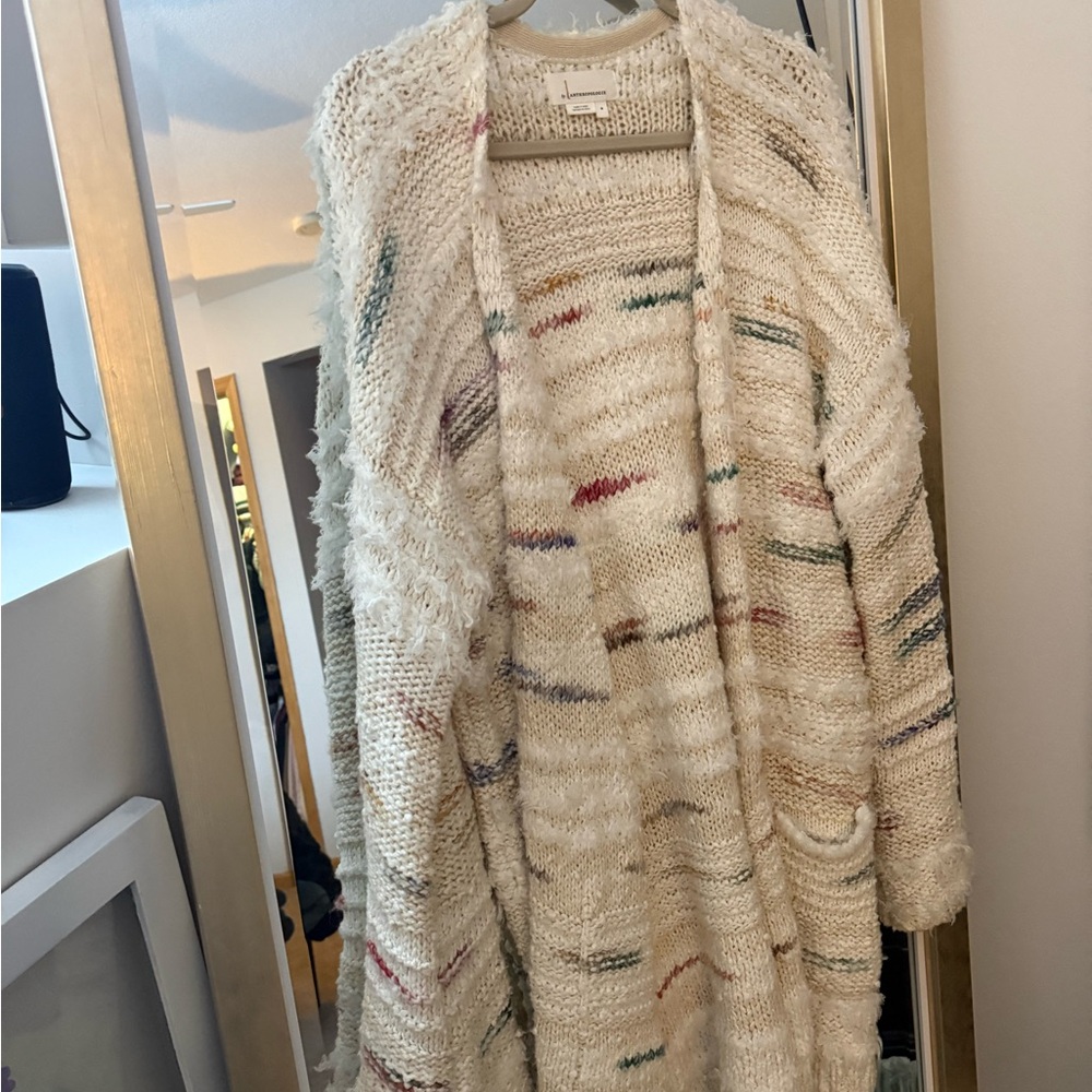 Anthropologie Cozy Multicolor Knit Cardigan